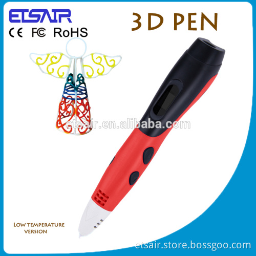Etsair Newest Retail 3d Pen Sample Best Printer Promotional 3d Plastic Pen